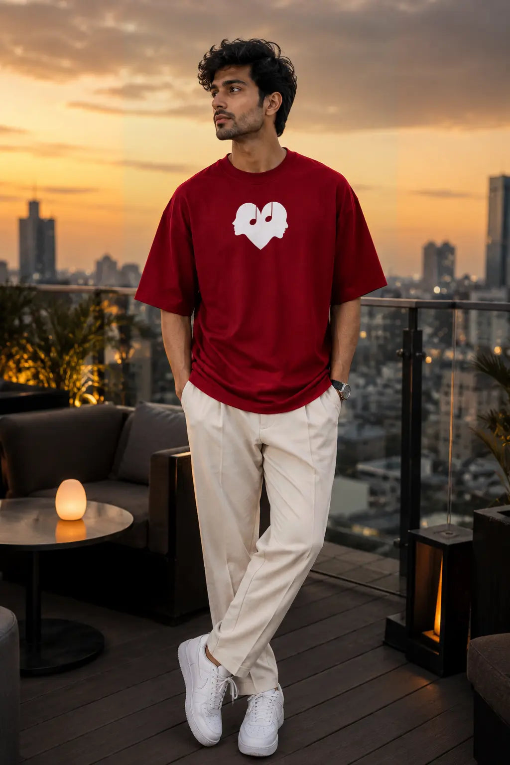 The Overture Oversized Unisex - Crimson Wear The Symbol