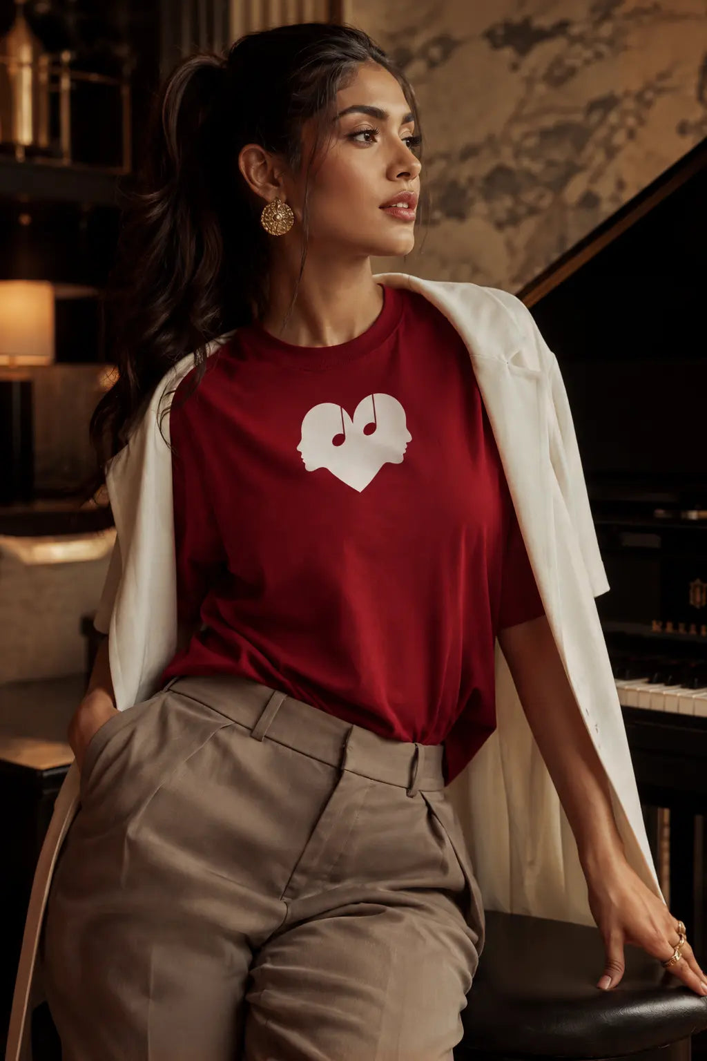 The Overture Oversized Unisex - Crimson Wear The Symbol