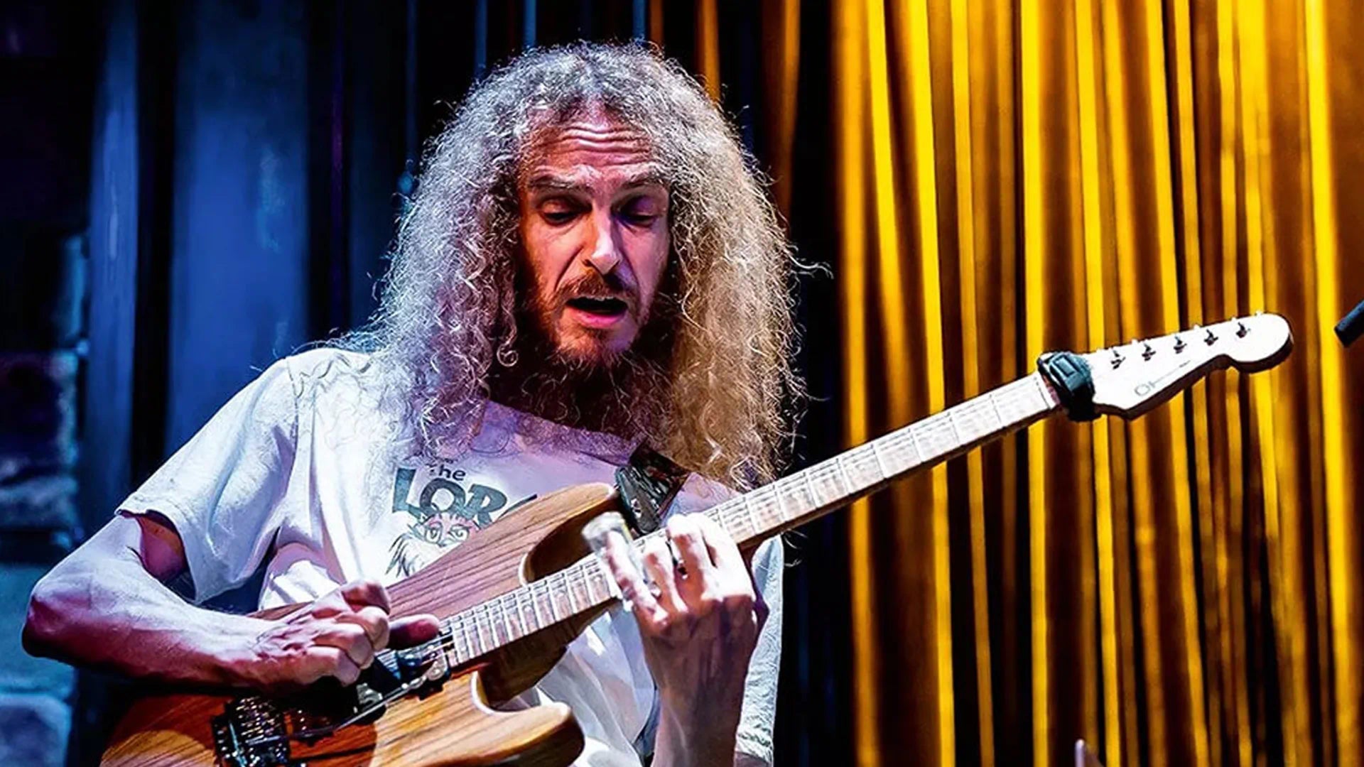 Guthrie Govan recording guitars for PTTNBT