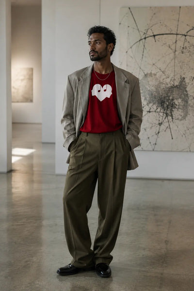 The Overture Oversized Unisex - Crimson Wear The Symbol