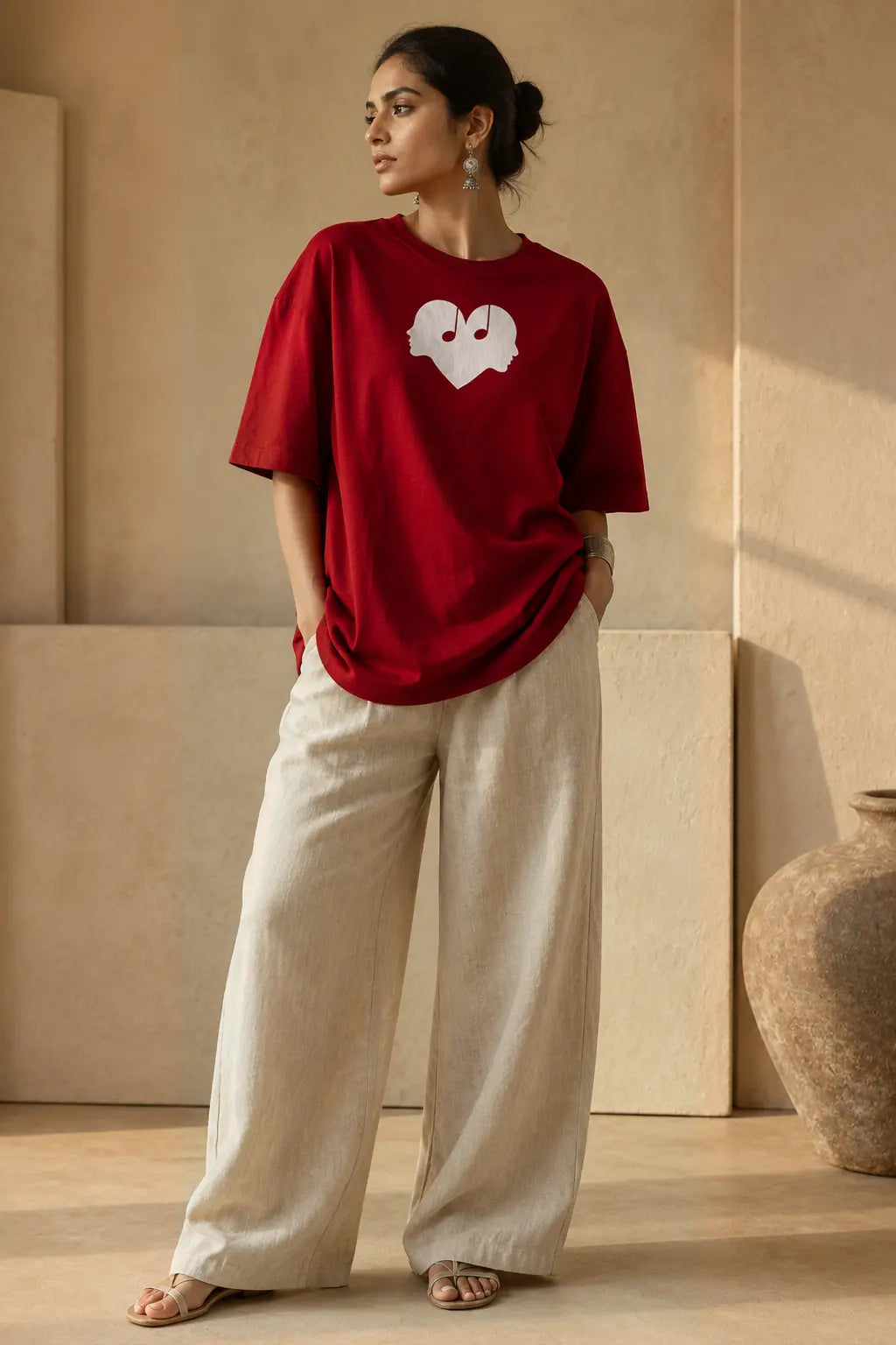 The Overture Oversized Unisex - Crimson Wear The Symbol