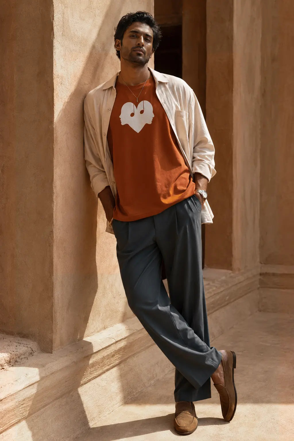 The Overture Oversized Unisex - Rust Wear The Symbol