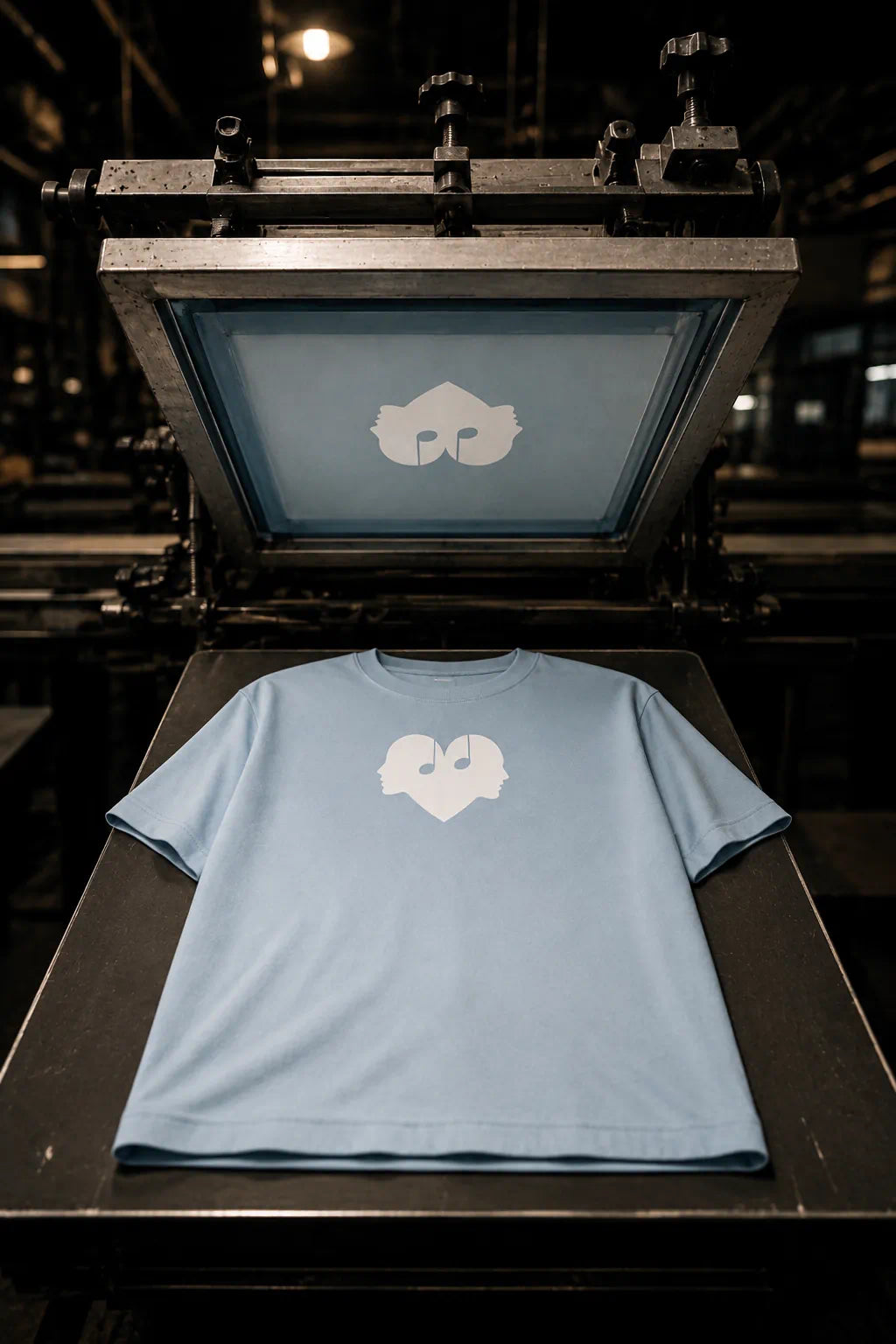 Screen printing of the Horizon Overture Oversized Tee