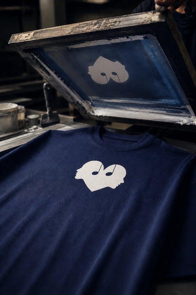 Screen printing of the Midnight Overture Oversized Tee